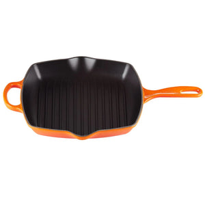 Grelha Quadrada Signature Laranja 26cm Le Creuset