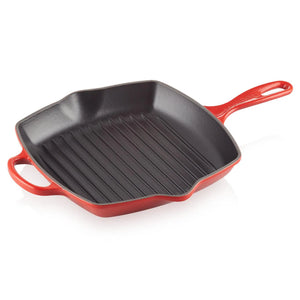 Grelha Quadrada Signature Vermelha 26cm Le Creuset