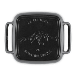 Grelha Quadrada com Alças Alpine Matte Black 26cm Le Creuset