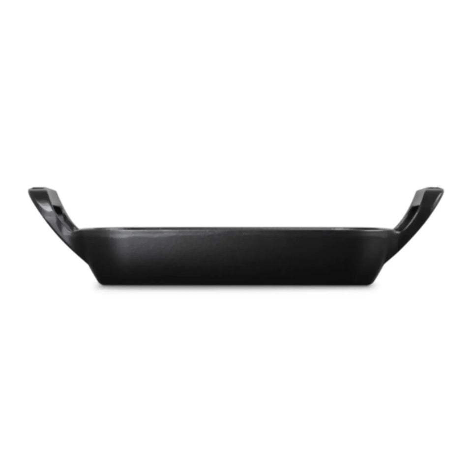 Grelha Quadrada com Alças Alpine Matte Black 26cm Le Creuset