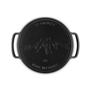 Grelha Redonda para Pizza com Alças Alpine Matte Black 35cm Le Creuset