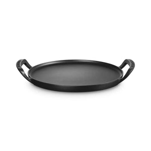 Grelha Redonda para Pizza com Alças Alpine Matte Black 35cm Le Creuset