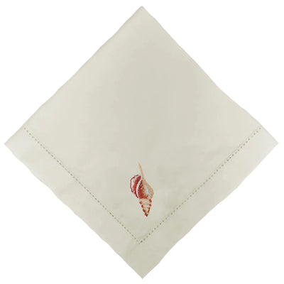 Guardanapo 100% Algodão Ponto Ajour Cru Concha Ocre