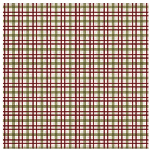 Guardanapo Xadrez Linho Vermelho e Verde Natal