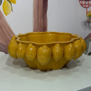Centro de Mesa Cerâmica Limone 32x12,5cm Tuut