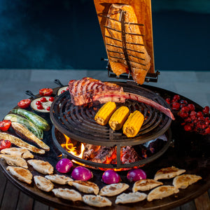 PRÉ-VENDA: Churrasqueira Escultural Fyrin Aço Corten 97,5cm