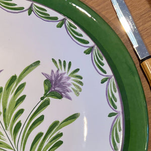 Sousplat 30cm Alcachofra Verde