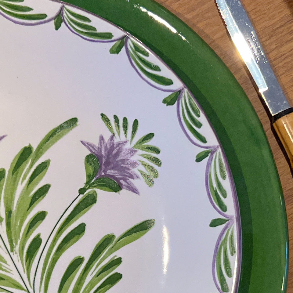 Sousplat 30cm Alcachofra Verde