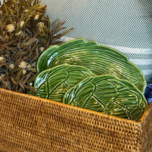 Prato Sobremesa Cerâmica 22cm Alcachofra Verde