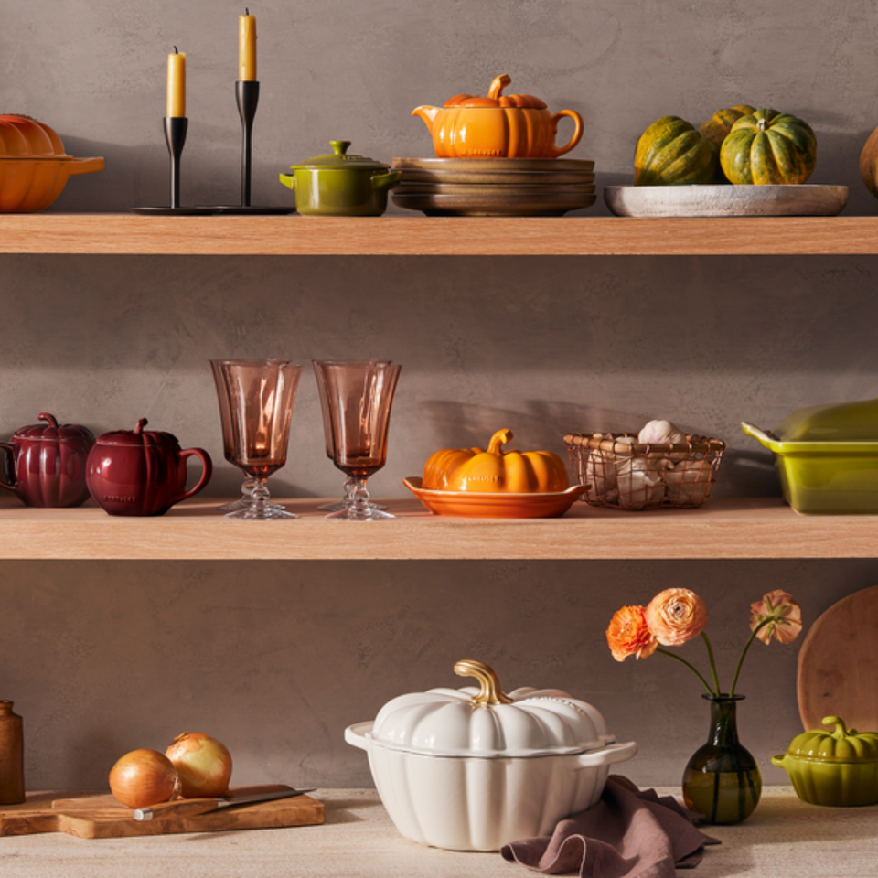 Panela Abóbora Le Creuset Halloween Signature Branco 3,7L 24cm