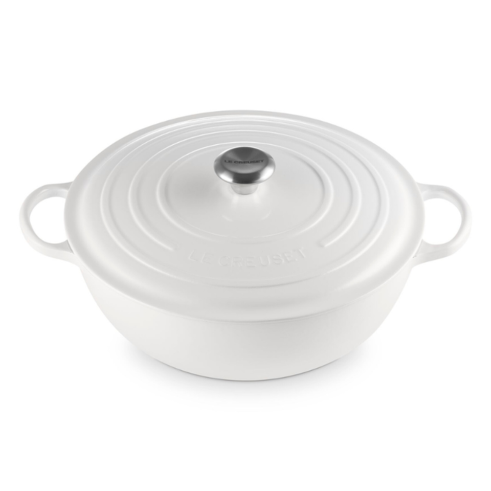 Panela Le Creuset Marmita Signature Branca 32cm