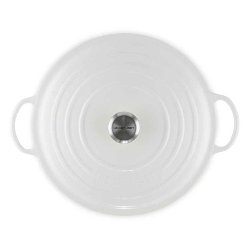 Panela Le Creuset Marmita Signature Branca 32cm