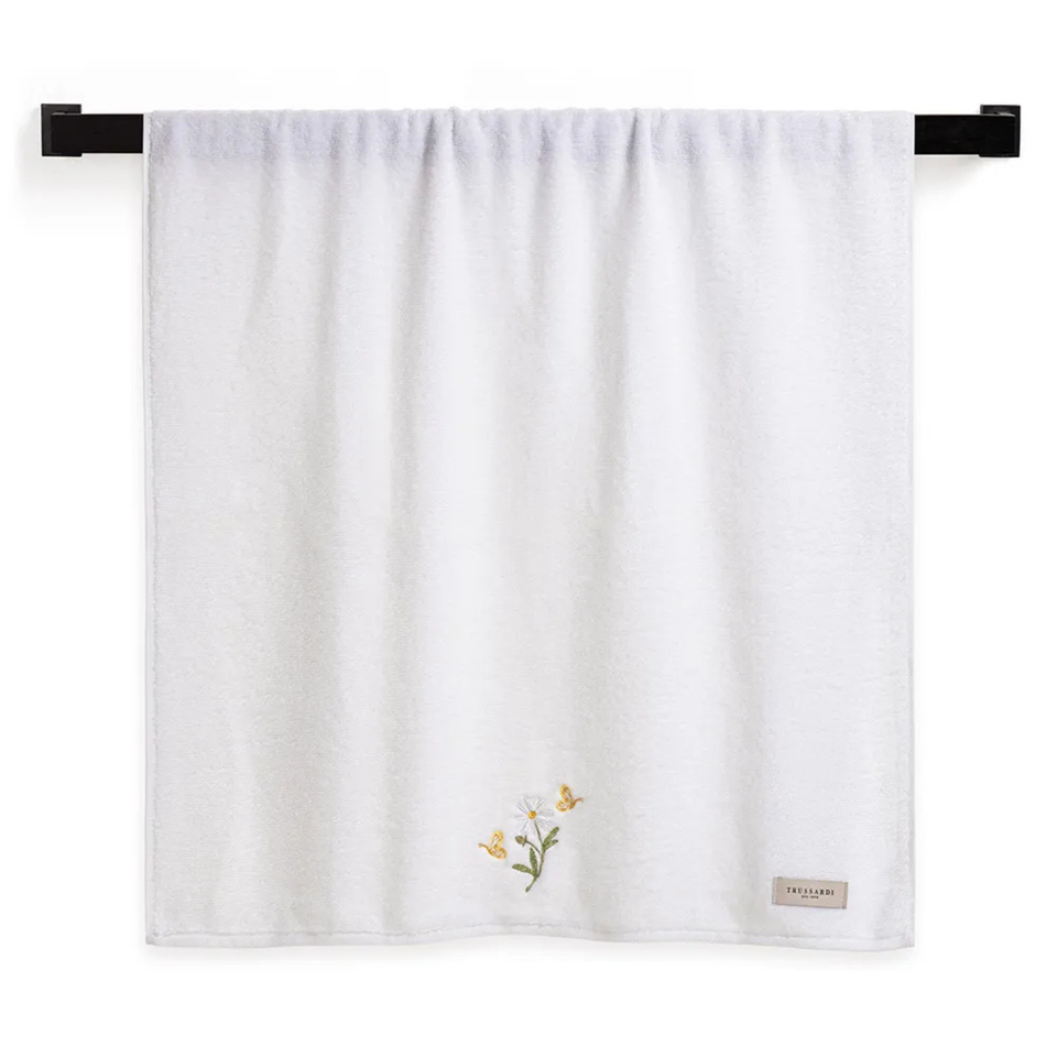 Toalha Banho Margarida Branca Trussardi