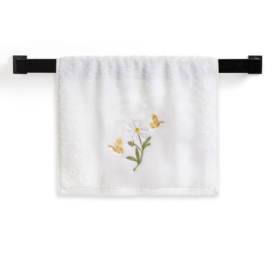 Toalha Rosto Margarida Branca Trussardi