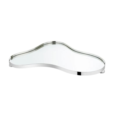 PRÉ-VENDA: Bandeja Prata com Fundo Espelhado Botanique 66x46cm St. James