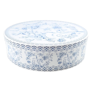 Jogo 4 Pratos de Sobremesa New Bone China Hortênsia 19cm Azul L'Hermitage