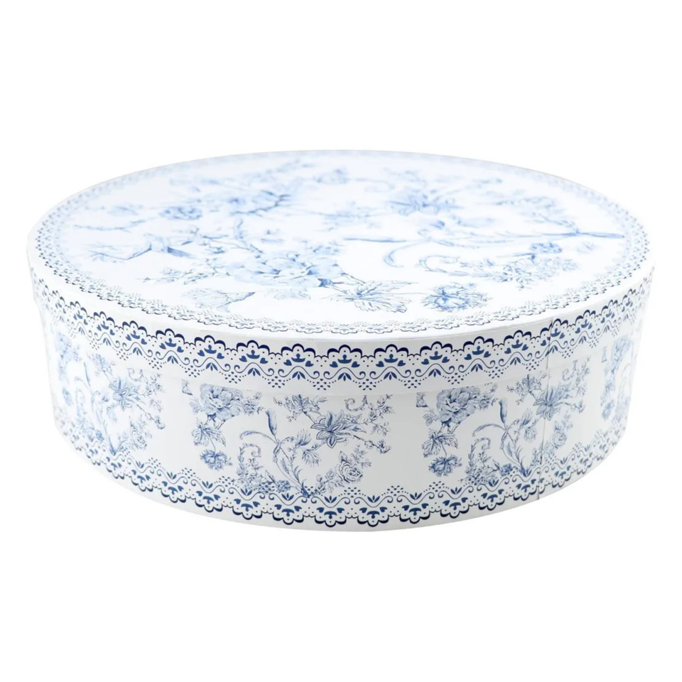 Jogo 4 Pratos de Sobremesa New Bone China Hortênsia 19cm Azul L'Hermitage