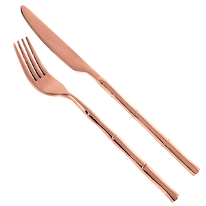 Faqueiro Steel Wood em Aço Inox 24Pçs Cobre Fracalanza