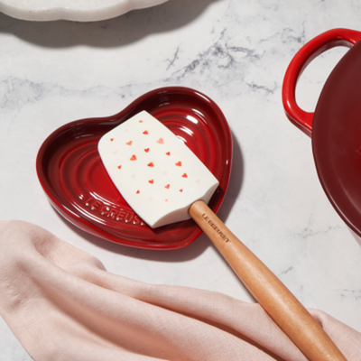 Descanso Coração para Colher Vermelho 13cm Le Creuset