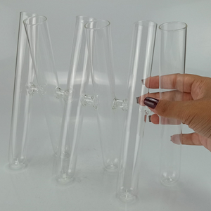 Vaso 6 Tubos em Vidro Borossilicato Transparente 23x25x5cm Home&Co