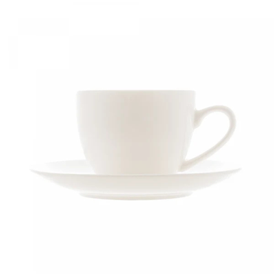 Xícara de Café com Pires Porcelana Clean 100ml Lyor