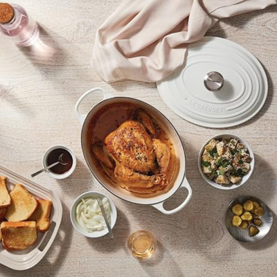 Panela Le Creuset Oval Signature Branca 7,5L 33cm