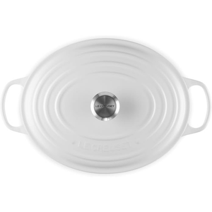Panela Le Creuset Oval Signature Branca 7,5L 33cm