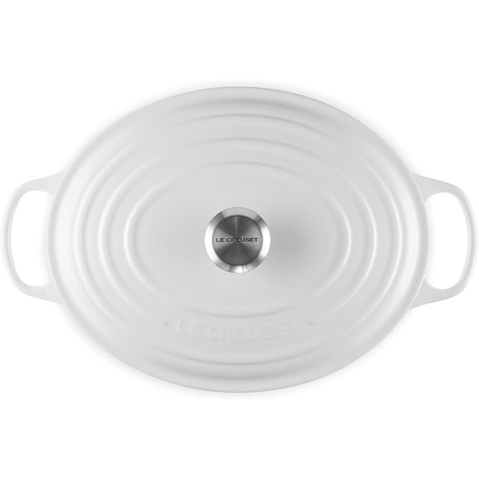 Panela Le Creuset Oval Signature Branca 7,5L 33cm