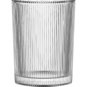 Jogo 6 Copos Altos em Vidro Gold Rim Libélula 350ml L'Hermitage