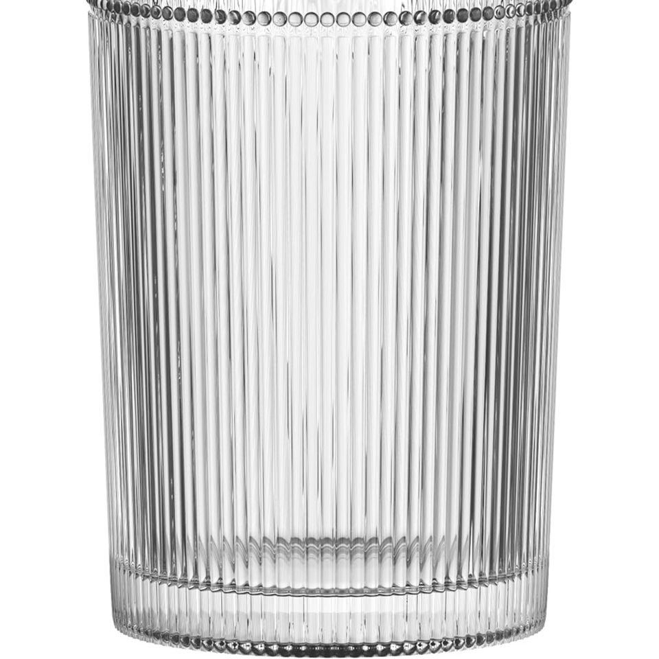 Jogo 6 Copos Altos em Vidro Gold Rim Libélula 350ml L'Hermitage
