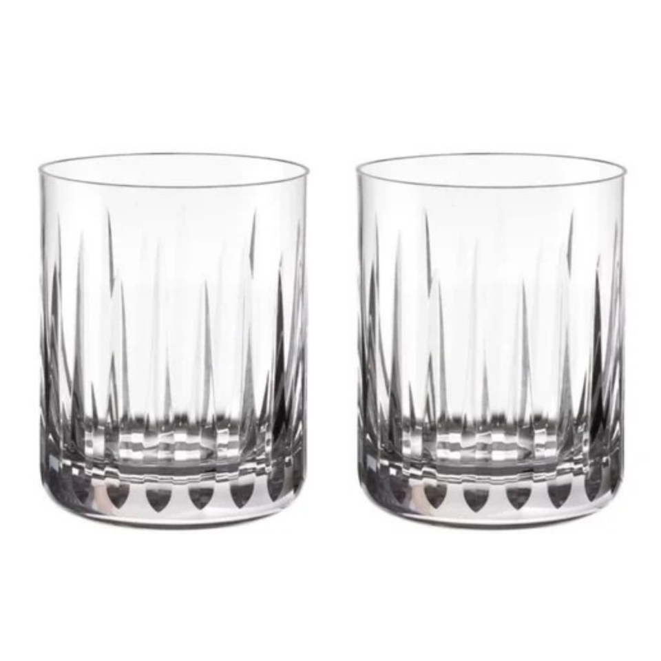 Jogo 2 Copos em Cristal Lapidado 66 Whisky 05 Artemano 300ml