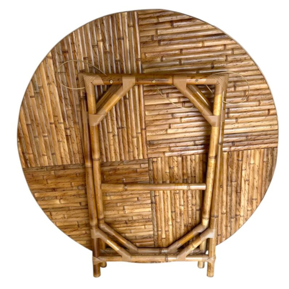 Mesa com Cavalete de Bambu 110x75cm
