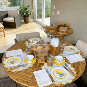 Mesa com Cavalete de Bambu 110x75cm
