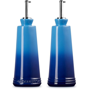 Kit com Porta Azeite e Vinagre Cerâmica Azure 300ml Le Creuset