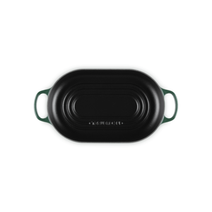 Panela Le Creuset para Pão Oval Signature Foret com Pegador Dourado 29cm