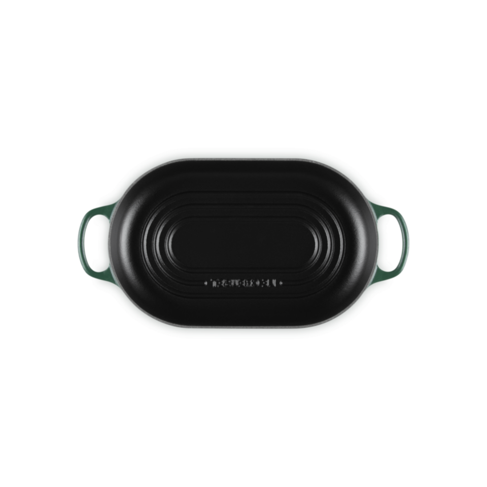 Panela Le Creuset para Pão Oval Signature Foret com Pegador Dourado 29cm