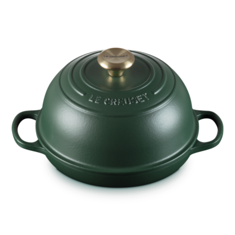Panela Le Creuset para Pão Signature Foret com Pegador Dourado 24cm