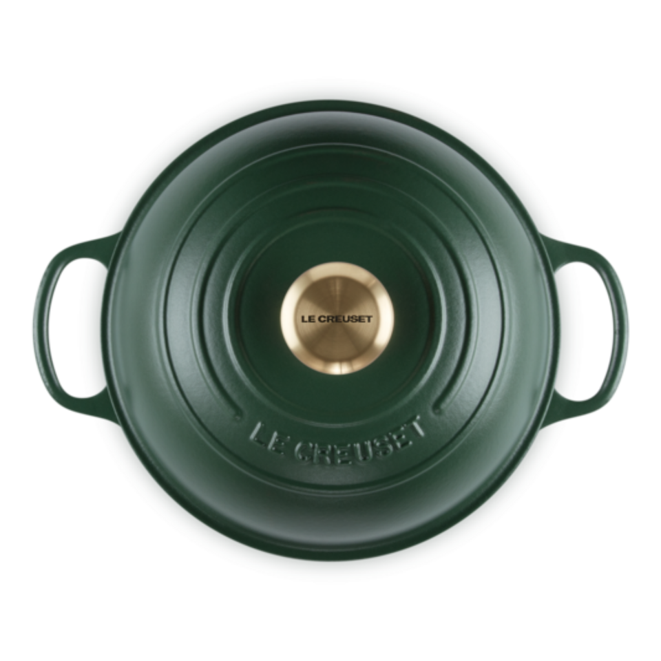 Panela Le Creuset para Pão Signature Foret com Pegador Dourado 24cm