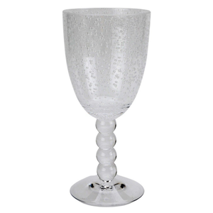 Taça Acrílico Detalhes Bolas e Bolhas Dêgrade Transparente 400ml