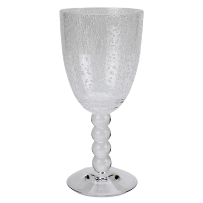Taça Acrílico Detalhes Bolas e Bolhas Dêgrade Transparente 400ml