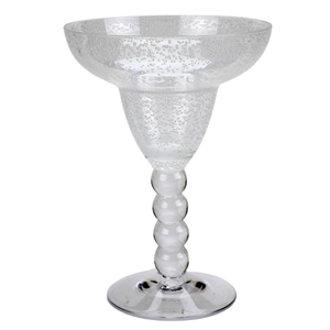 Taça Coquetel Acrílico Detalhes Bolas e Bolhas Dêgrade Transparente 300ml