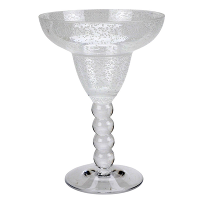 Taça Coquetel Acrílico Detalhes Bolas e Bolhas Dêgrade Transparente 300ml