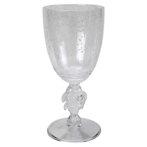 Taça Acrílico Detalhes Peixe e Bolhas Transparente 350ml