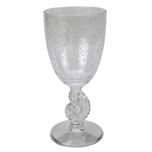 Taça Acrílico Detalhes Concha e Bolhas Transparente 350ml