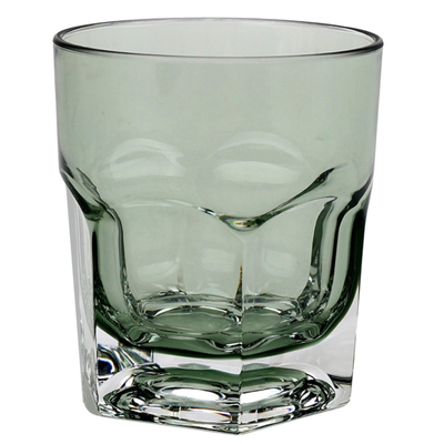 Copo Baixo Acrílico Sextavado Verde 250ml