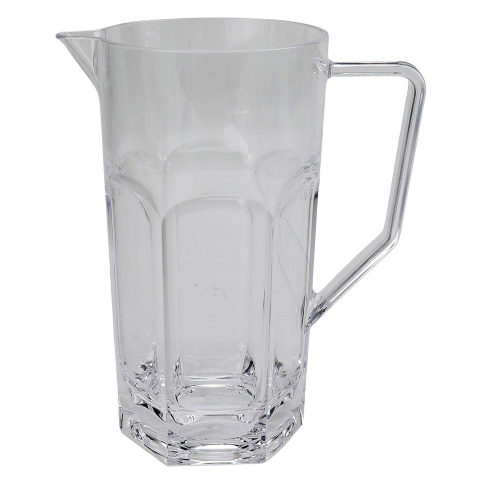 Jarra Acrílico Sextavada Transparente 1,4L