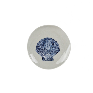 Prato de Sobremesa Melamina Desenho Concha Vieira 22,4cm