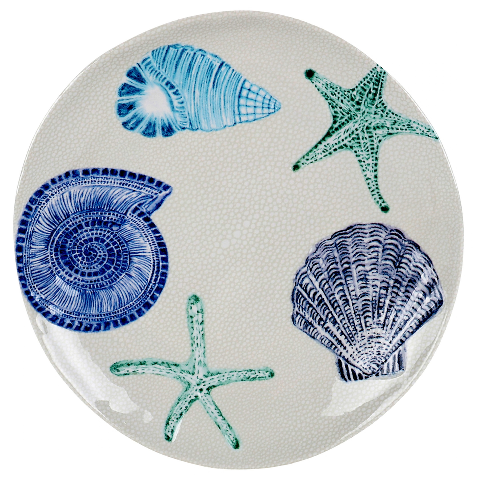 Prato Raso Melamina Desenho Concha 27,8cm
