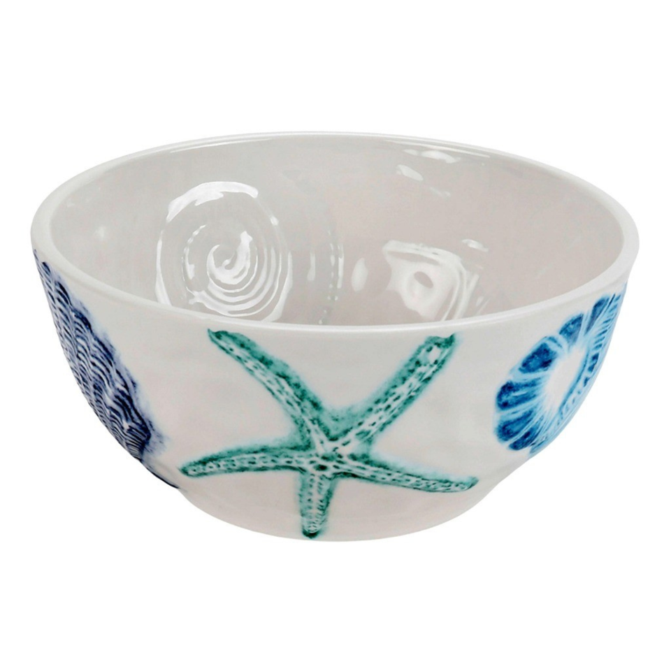 Saladeira Melamina Desenho Concha 23,5x23,5x11,3cm