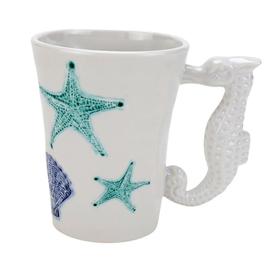 Caneca Melamina Desenho Concha 400ml